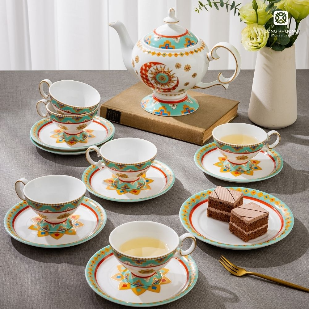 Solar-Eclipse-Tea-Set-2 Solar Eclipse tea sets by Long Phuong Porcelain