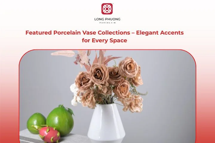 From sleek white porcelain vases to culturally inspired porcelain flower vases
