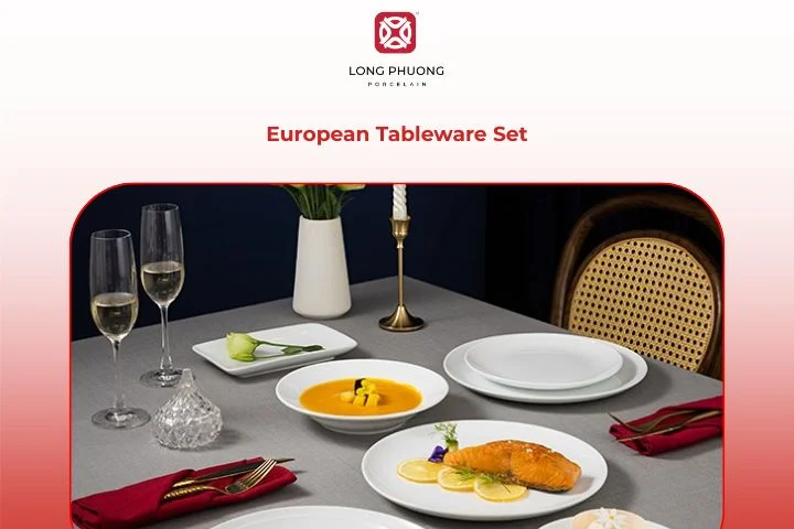 European-style porcelain tableware sets