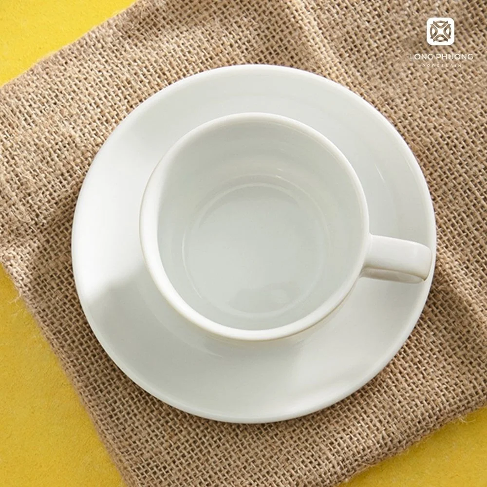Coffee-cup-saucer (4) Coffee cup saucer 2.7 to 5.8 oz by Long Phuong Porcelain