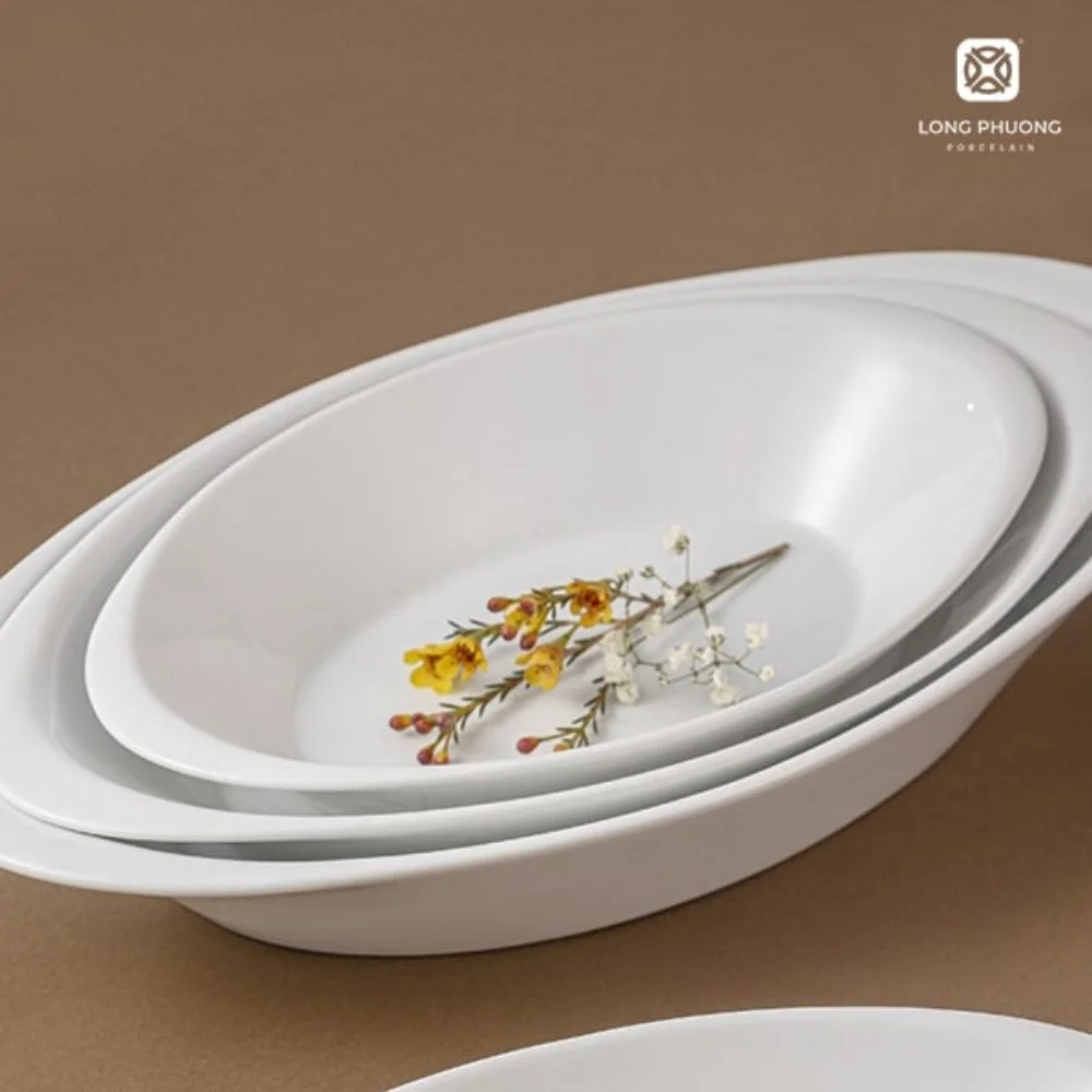 Deep-Oval-Plate (4) Deep oval plates by Long Phuong Porcelain