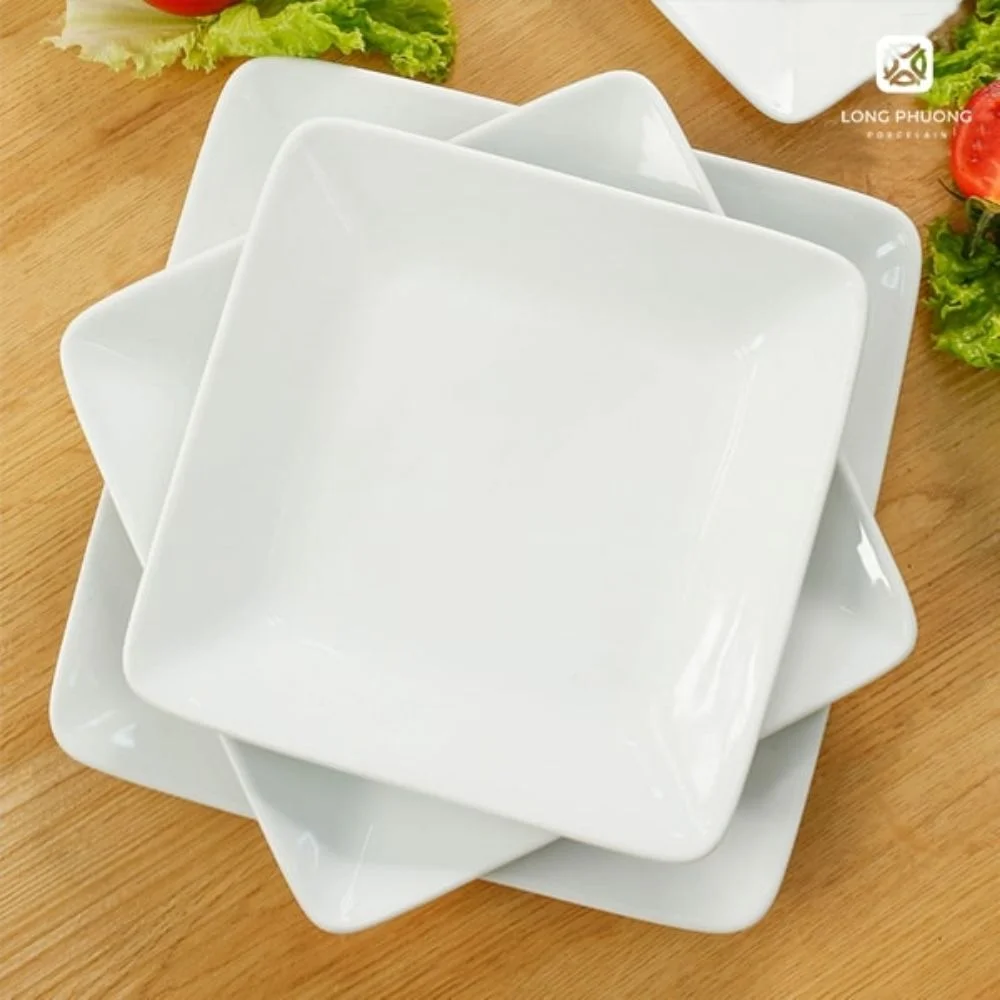 Deep-Square-Plate (3) These elegant Deep square plate sets offer a stylish