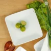 Deep Square Plates by Long Phuong Porcelain