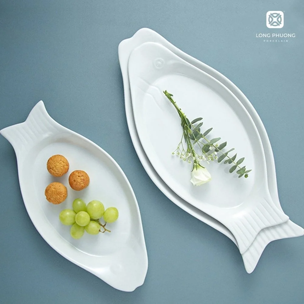 Fish-Shaped-Stylish-Plate (3) Fish-shaped Stylish plates uniquely stylized fish-shaped