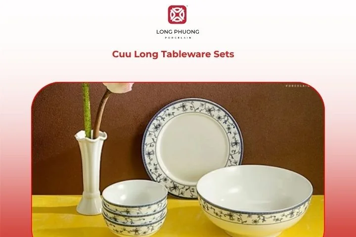 Cuu Long dinnerware set adds a timeless, elegant charm to every dish you serve