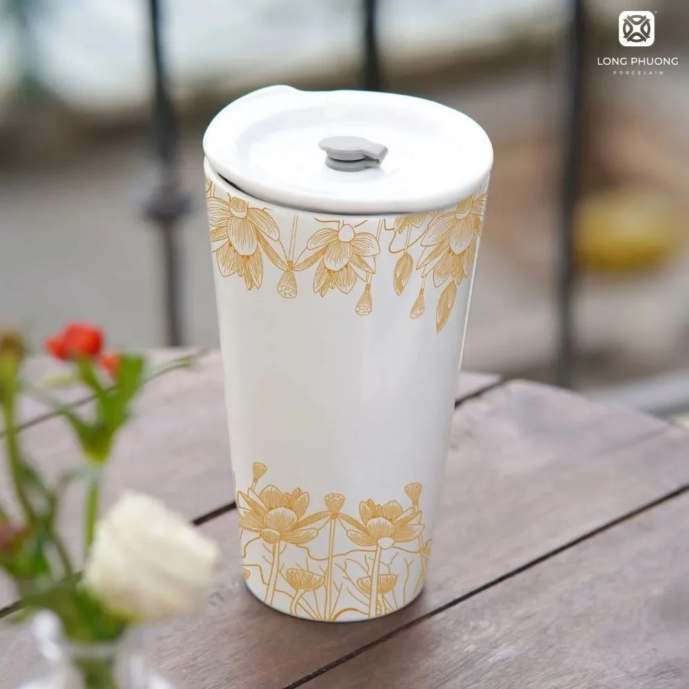 Golden-Lotus-porcelain-mugs (2) porcelain mugs with handles