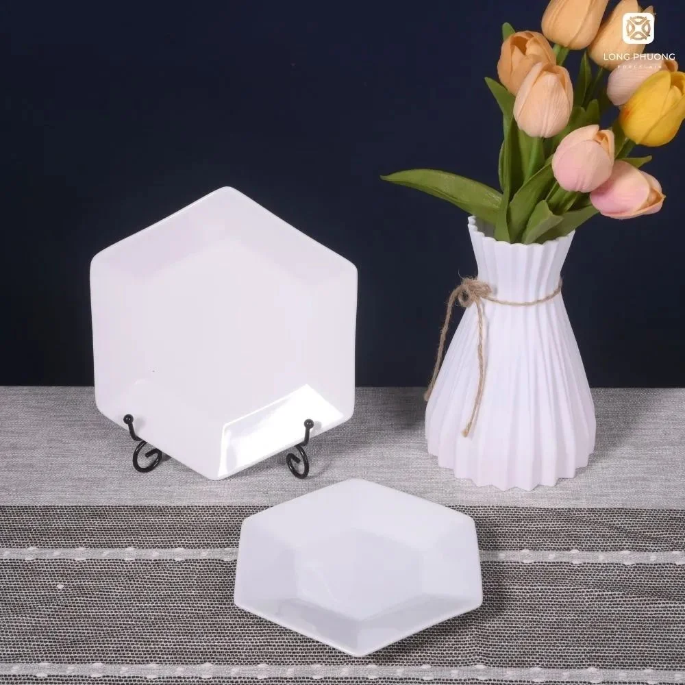 Hexagonal-Stylish-Plate (2) free from lead, cadmium, and harmful substances