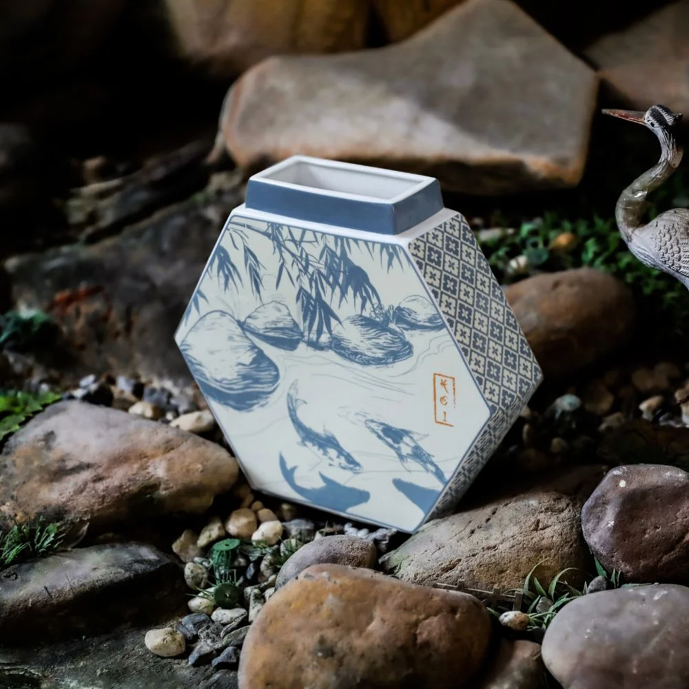 Koi-fish-porcelain-vases-2 Koi Carp porcelain vase