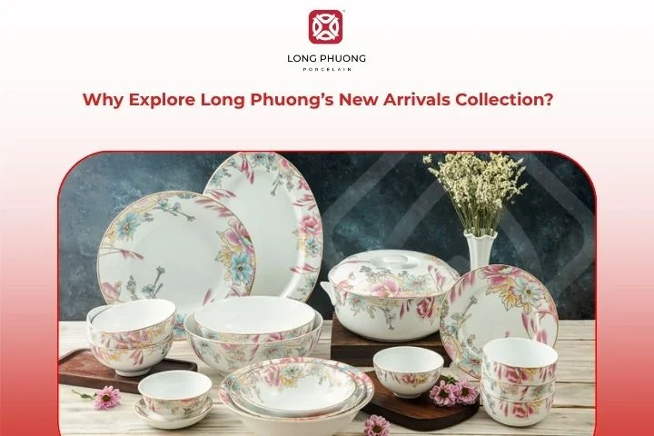 Newly released porcelain tableware from Long Phuong