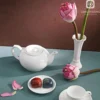 Compact and charming porcelain tea set