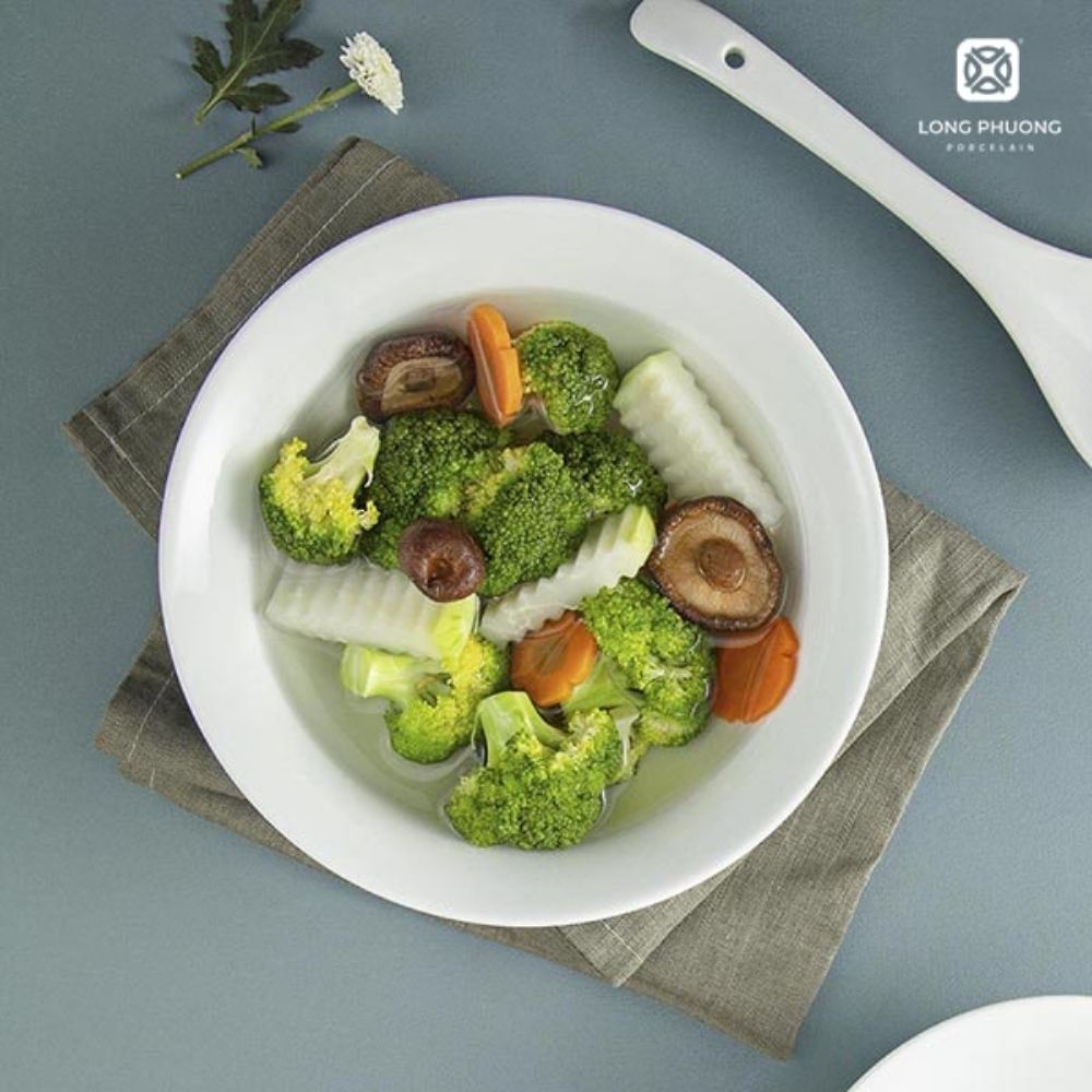 Long-Phuongs-Porcelain-flared-rim-soup-bowl (3) porcelain bowls ensure your health is protected with no lead