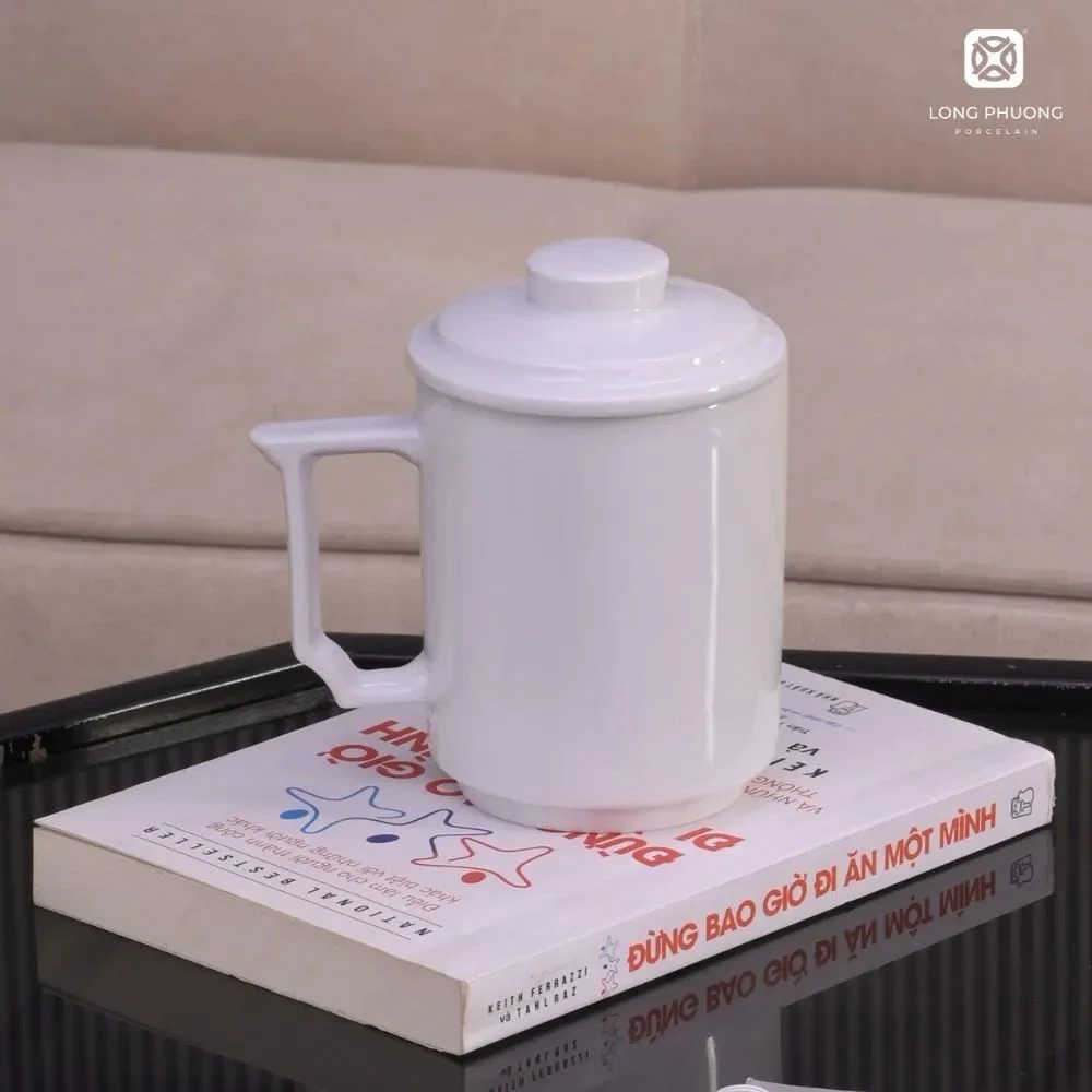 Minimalist-porcelain-mug (2) Long Phuong porcelain mugs with lids