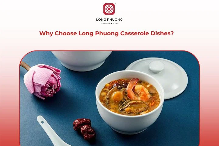 Porcelain Casserole Dish with Lid Safe Porcelain Cookware