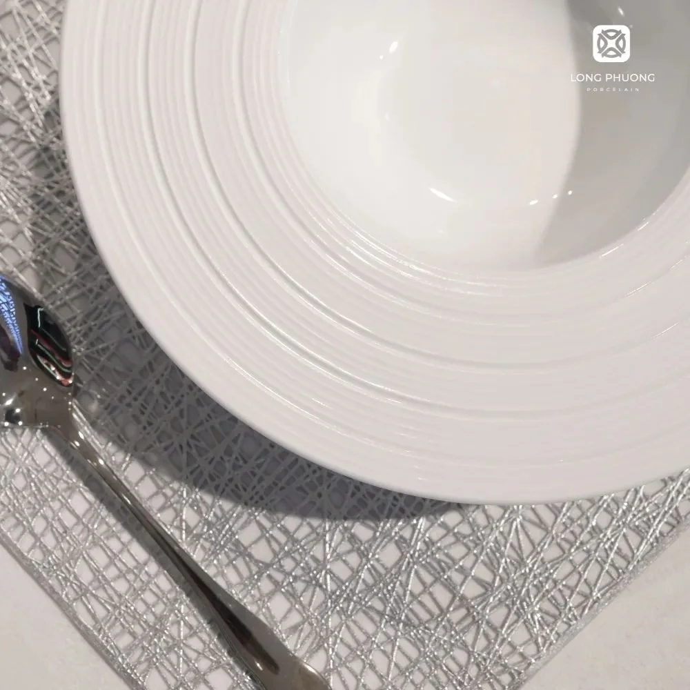 Round-Soup-Plate (4) Round Soup Plates 9” - 12” by Long Phuong