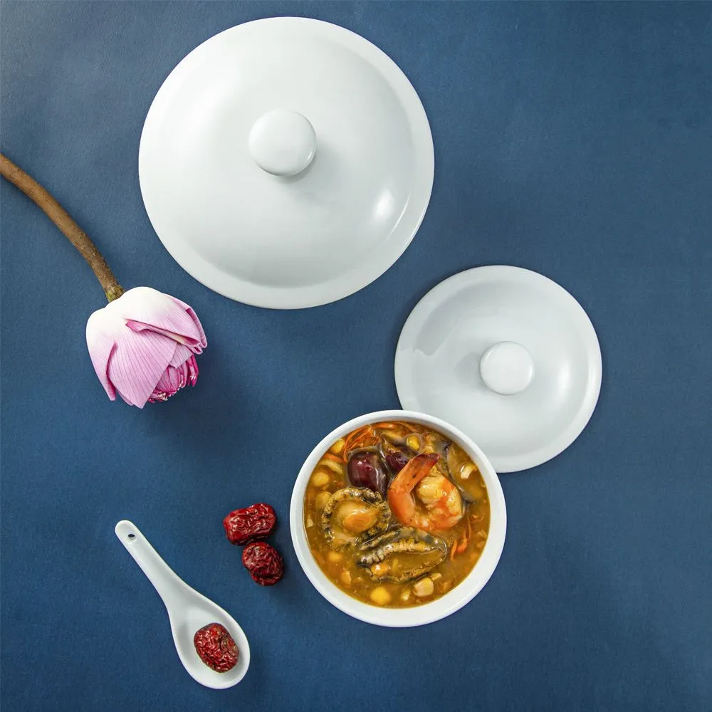 Soup-tureen-with-lid-3 Elegant white tureen for hot soups