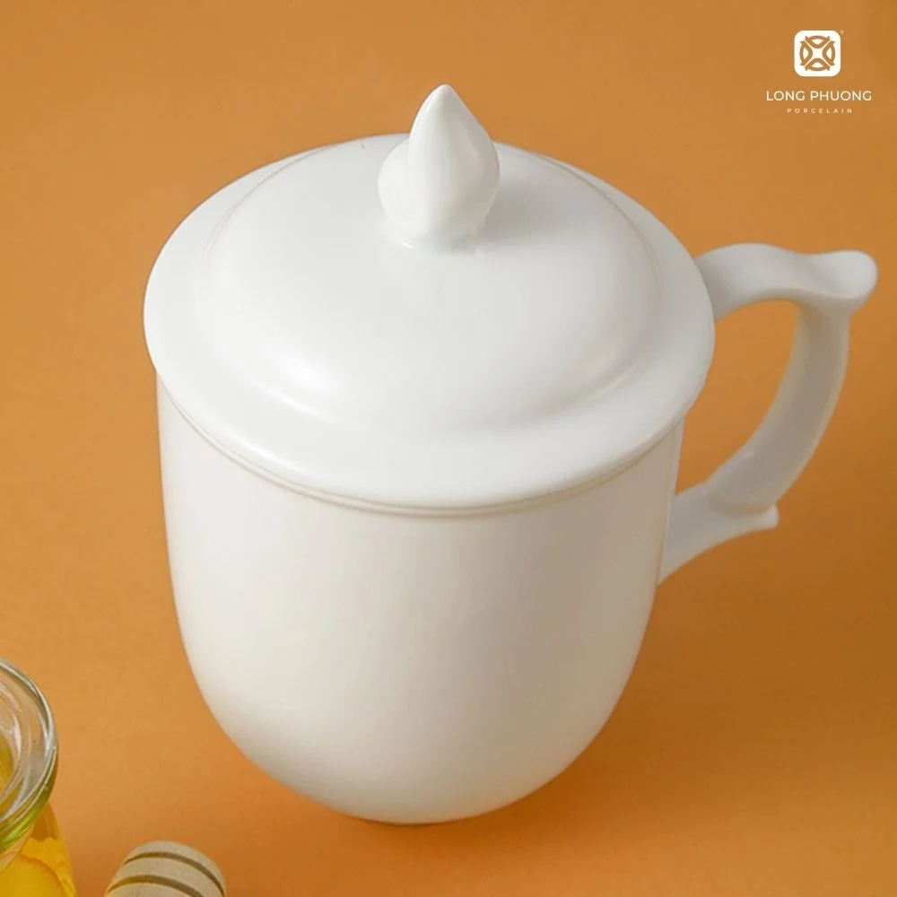 Tall-porcelain-coffee-mugs-with-lid (3) Long Phuong tall porcelain coffee mugs with lid