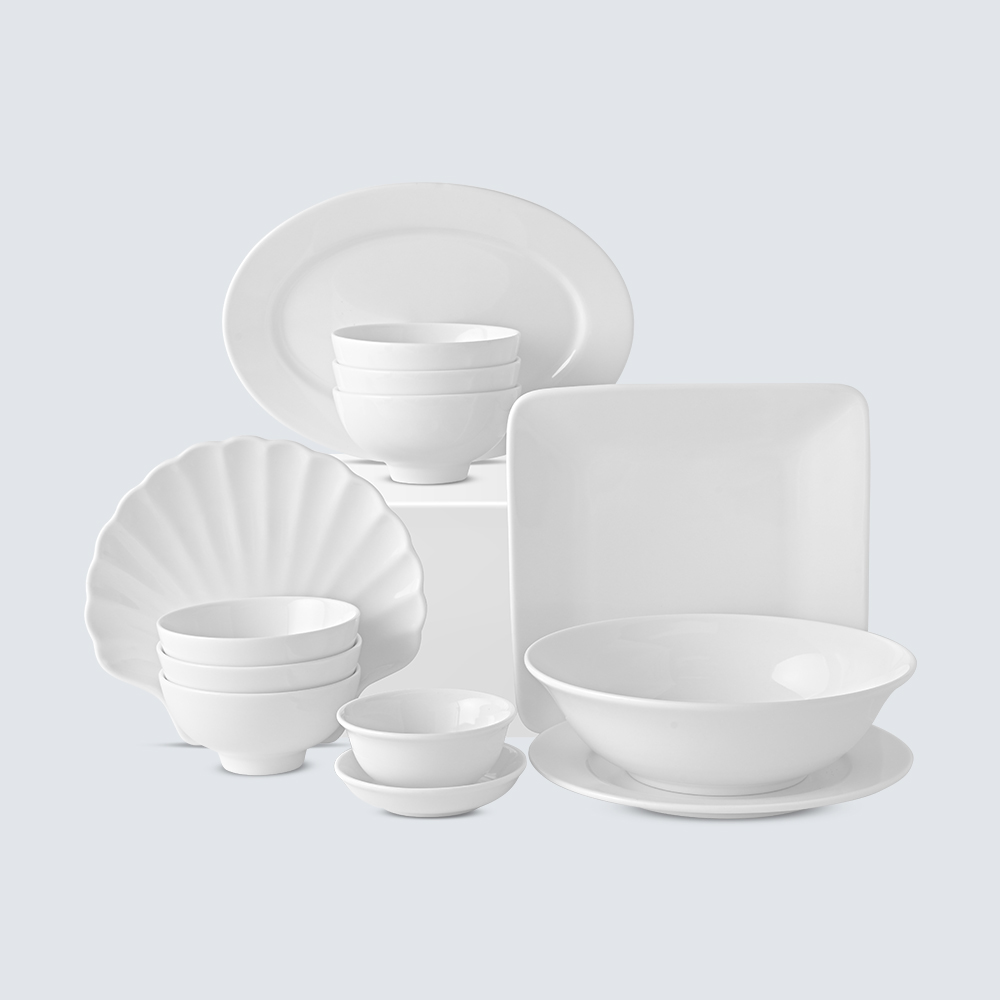 13-piece Happiness dinnerware set