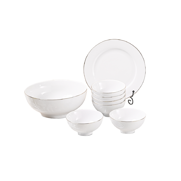 Minimalist White Tableware Set