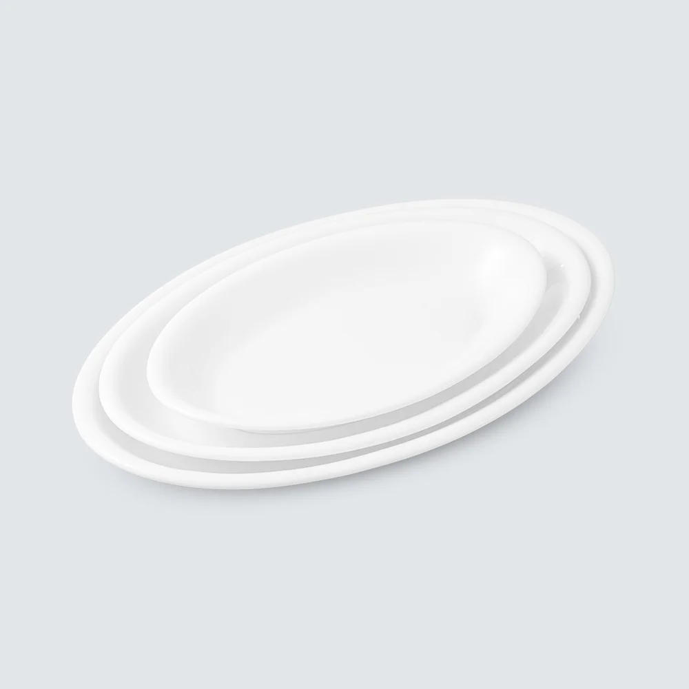 Deep Oval Plates 10” - 16”