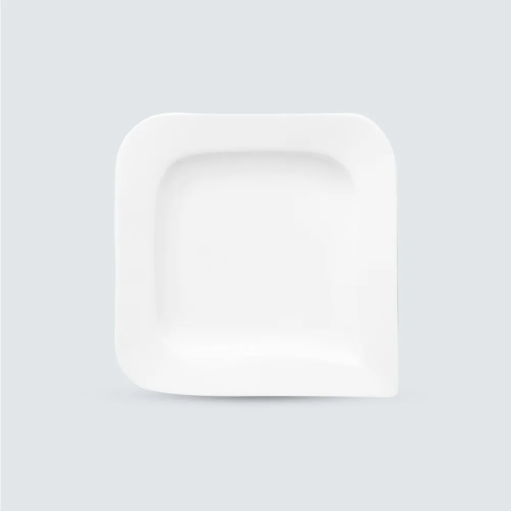 Thanh Le Square Plates 8” by Long Phuong Porcelain