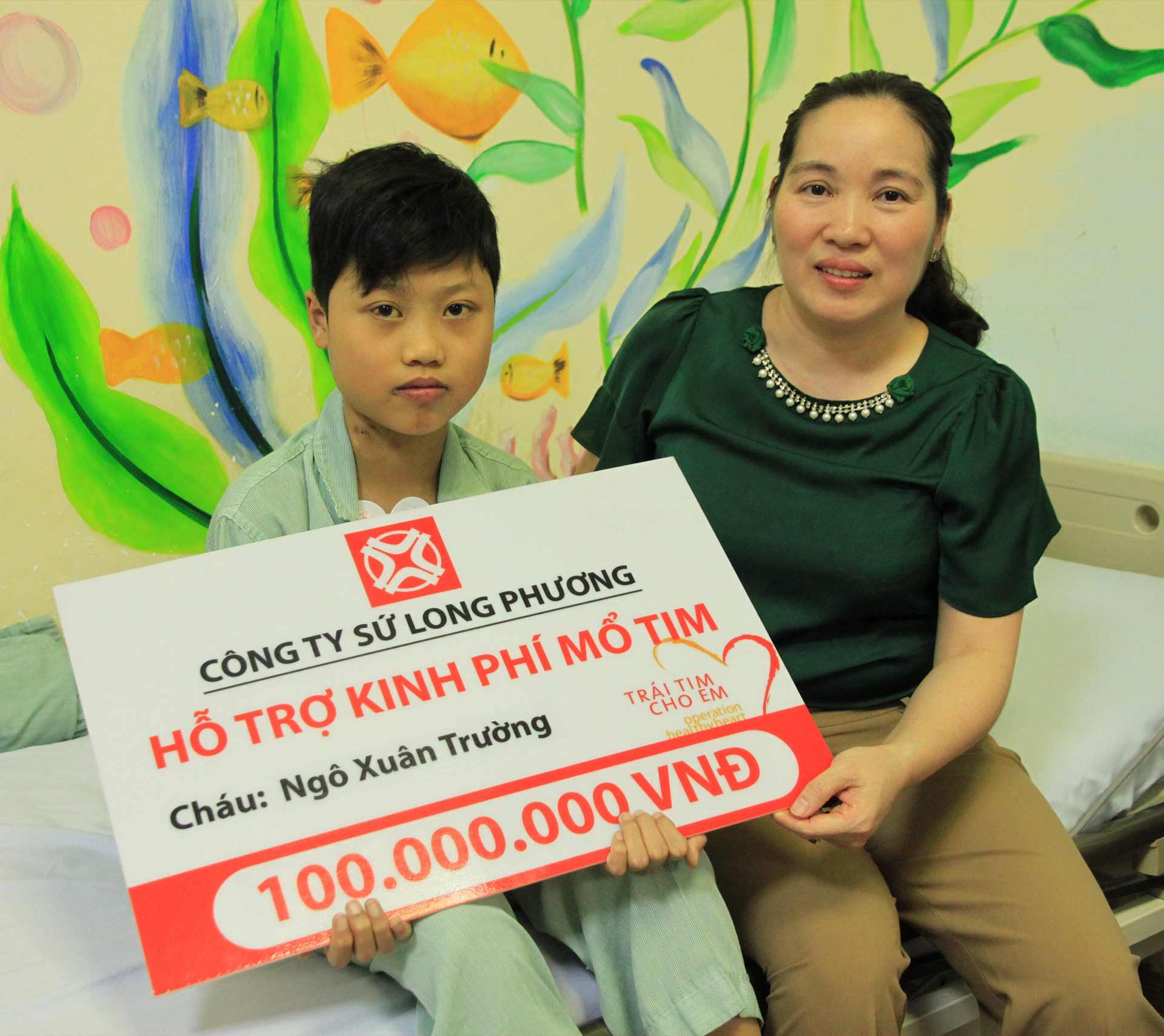 Long Phuong Company supports heart surgery costs