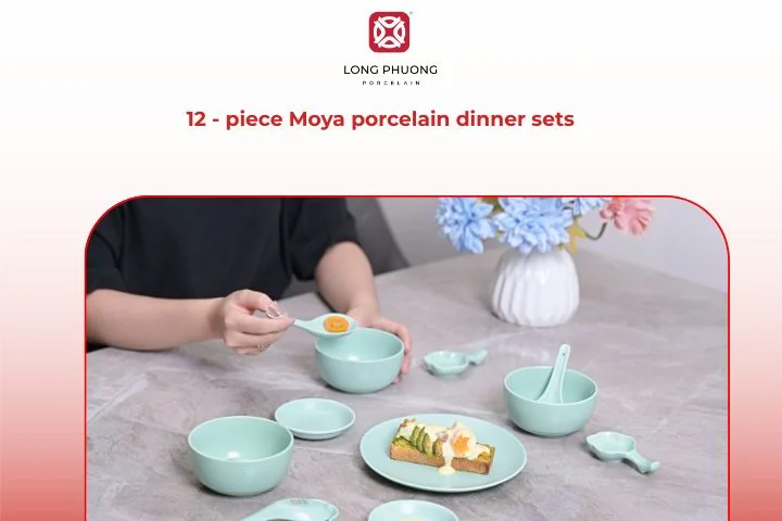 Moya Japanese-style porcelain dinner set