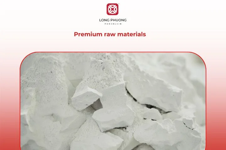 Kaolin clay and minerals used to make porcelain