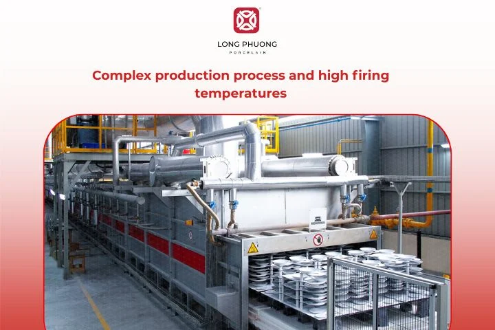Production process making porcelain