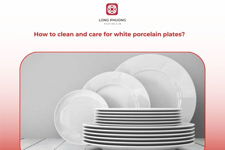 How to clean and care for white porcelain plates?