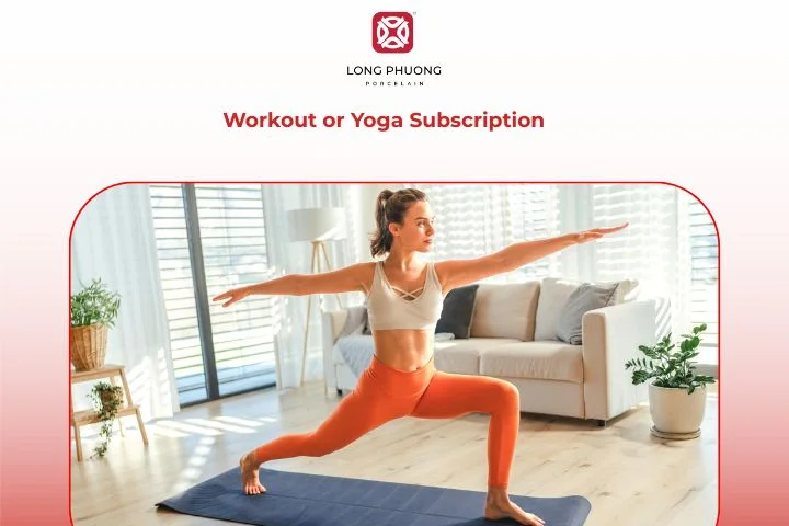 Workout or yoga subscription as birthday gifts