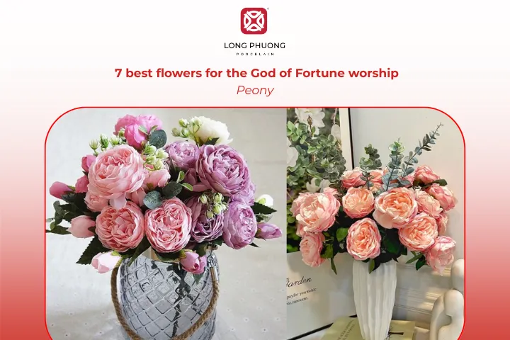 Peony symbolizes luck, prosperity, and abundance