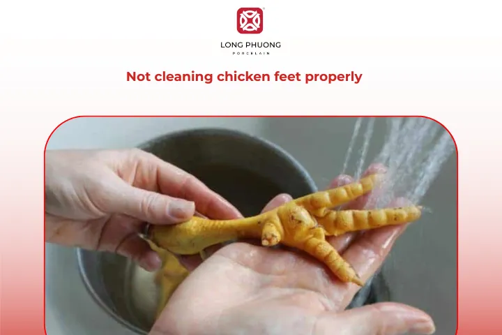Chicken feet need extra care when cleaning