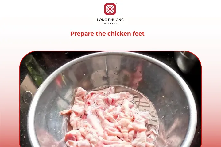 When you bring the chicken feet home, start by trimming off the claws