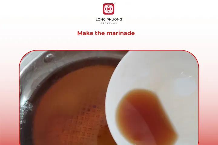 Prepare the marinade for lemongrass chicken feet