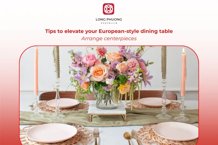 Using low arrangements keeps conversation flowing while still looking stylish