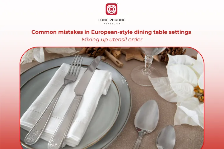 The golden rule is simple: Utensils are used from the outside in