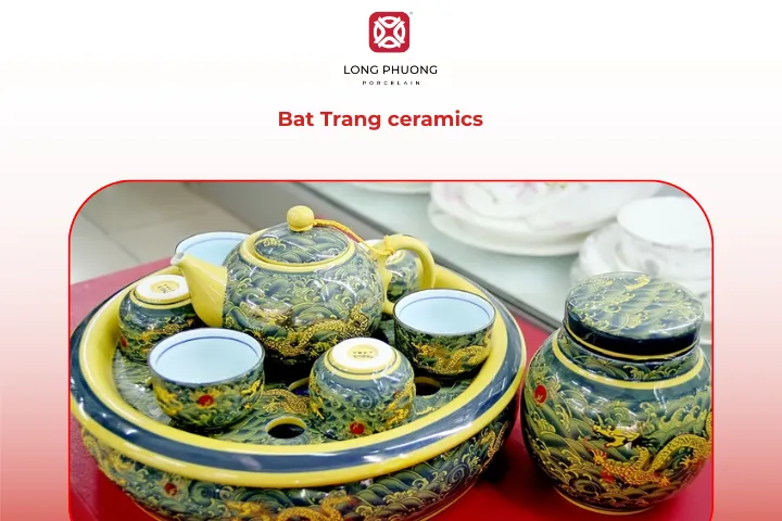 Bat Trang ceramics are known for their thick, durable clay body and their signature glazes