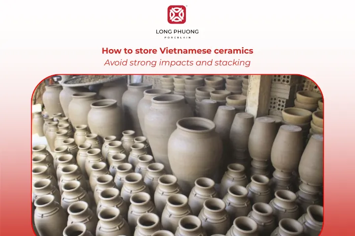 If you need to stack ceramic pieces, use soft cloth pads or foam sheets between layers