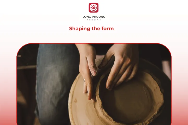 From the prepared clay, the artisan begins to give each piece its unique form