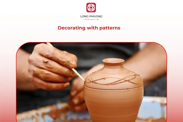 Artisans often paint intricate designs on the surface using brushes and natural pigments