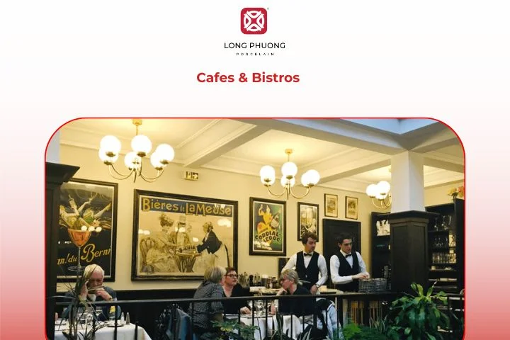 Café with coffee, pastries and bistro serving light meals