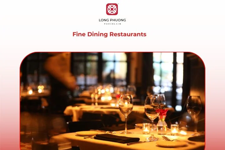 Fine dining restaurant with luxury tableware and premium service