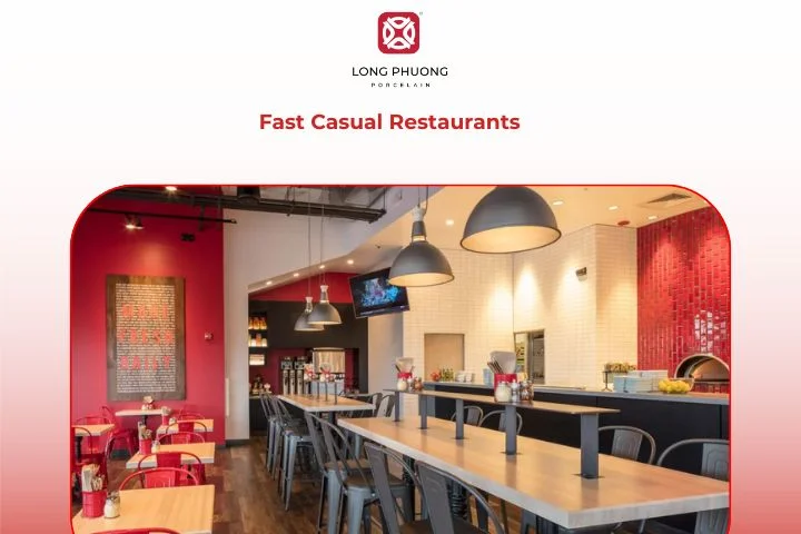 Fast casual restaurant interior with counter service and fresh meals