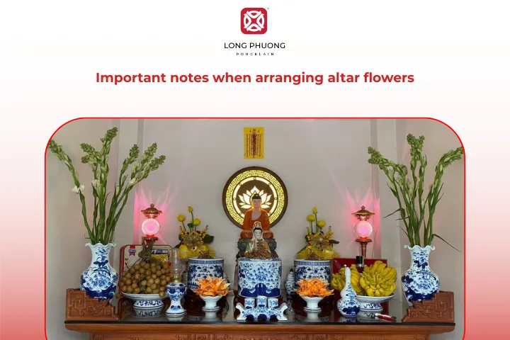Proper altar flower arrangement brings peace and positive energy