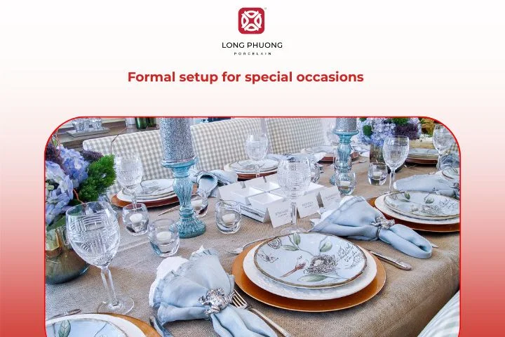 Elegant formal American table setup for special celebrations.