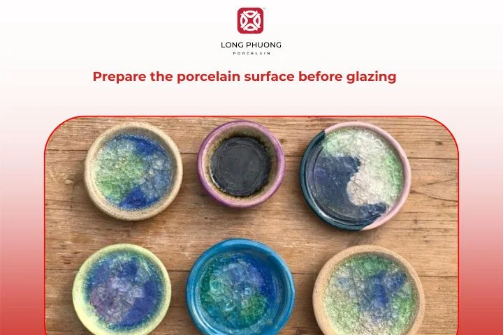 Start by preparing the porcelain surface