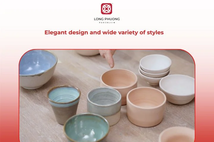 Glazed porcelain offers elegant designs and a wide range of styles for any table setting
