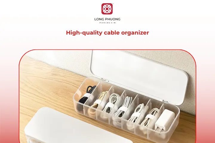 Durable and smart, the cable organizer is ideal for the man who likes things neat