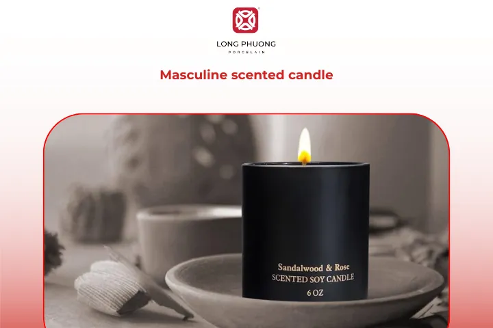 Warm and inviting with a cedar or sandalwood scent that defines his space