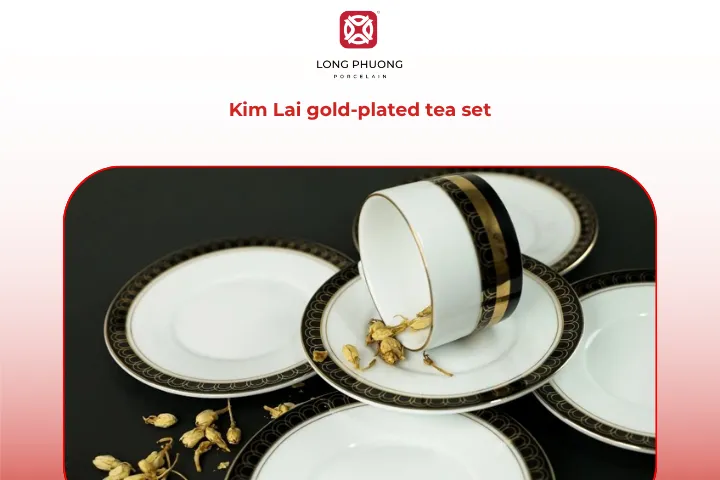 The Kim Lai gold-plated tea set redefines opulence in tea rituals